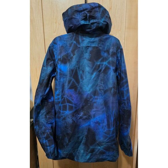 The North Face Mens SP Hooded Waterproof Jacket Blue/Black Geometric Pattern ski - Picture 9 of 15